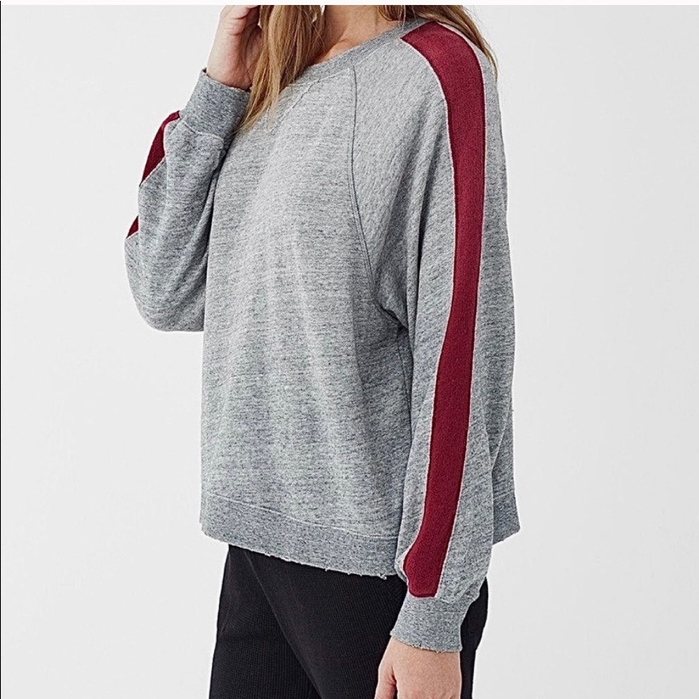 Splendid Colorblock Stripe Sweatshirt